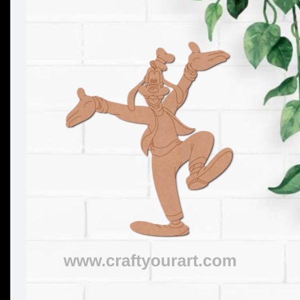 Goofy Dog Mickey Mouse Pre Marked MDF Design 2