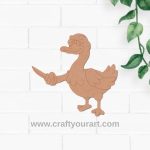 Goose With Knife Pre Marked MDF Design 1
