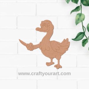 Goose With Knife Pre Marked MDF Design 1