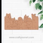 Multiple Dogs Pre Marked MDF Design 1
