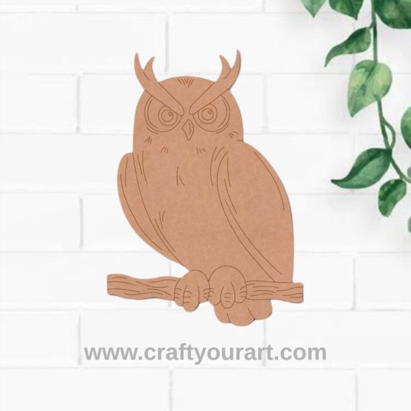 Owl Pre Marked MDF Design 17