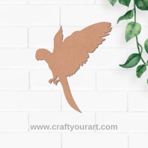 Parrot Cutout MDF Design 2