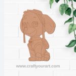 Paw Patrol Dog Pre Marked MDF Design 13