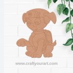 Paw Patrol Dog Pre Marked MDF Design 3