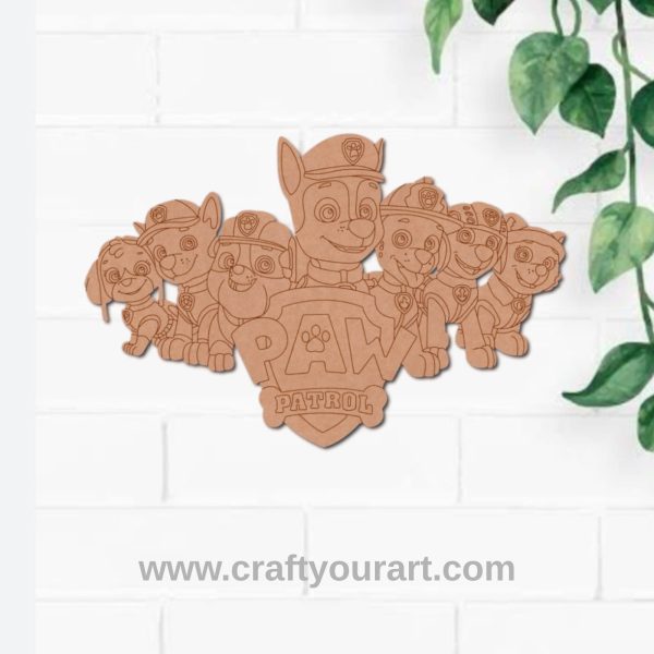 Paw Patrol Pre Marked Base MDF Design 2