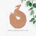 Peacock Pre Marked MDF Design 6