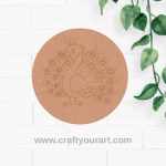 Peacock Pre Marked Round MDF Design 5