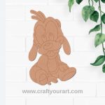 Pluto Dog Mickey Mouse Pre Marked MDF Design 1