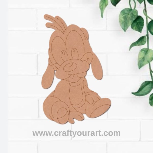 Pluto Dog Mickey Mouse Pre Marked MDF Design 1