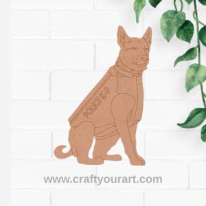 Police K-9 Dog Pre Marked MDF Design 1