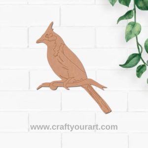 Red-whiskered Bulbul Pre Marked MDF Design 1