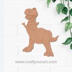 Rex Dinosaur Pre Marked MDF Design 1