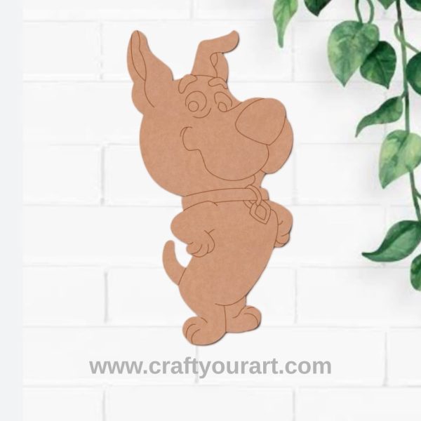 Scrappy Scooby Doo Cartoon Pre Marked MDF Design 1