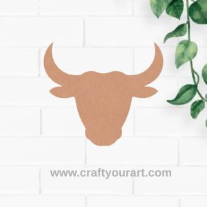Taurus Zodiac Sign Cutout MDF Design 1