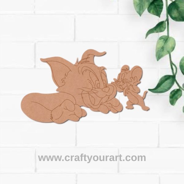 Tom And Jerry Pre Marked MDF Design 2