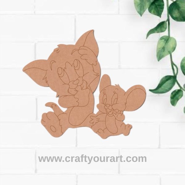 Tom & Jerry Pre Marked MDF Design 1
