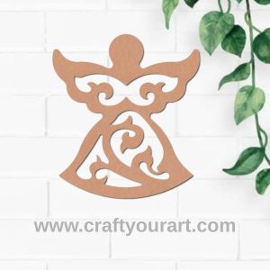 Christian Angel Cutout MDF Design 1