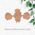 Saint Patrick Holding Money Pots Pre Marked MDF Design 1