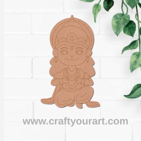 Hanuman Ji Pre Marked MDF Design 13