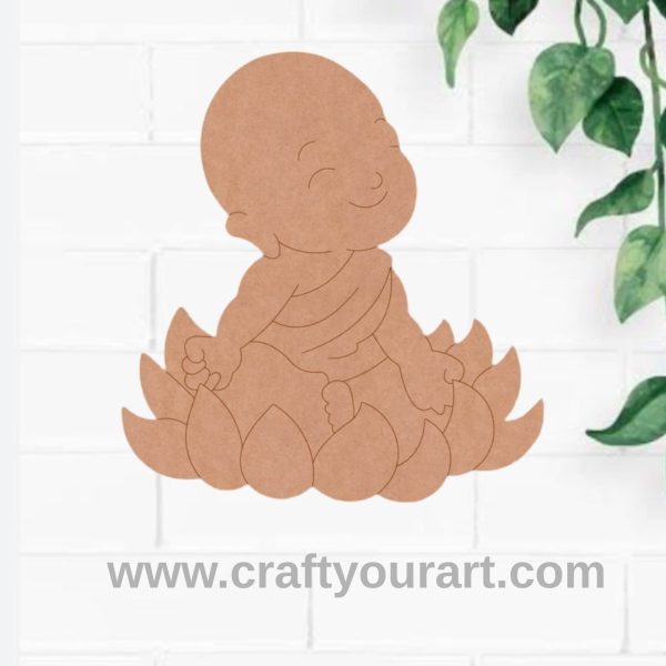 Baby Buddha Pre Marked MDF Design 5