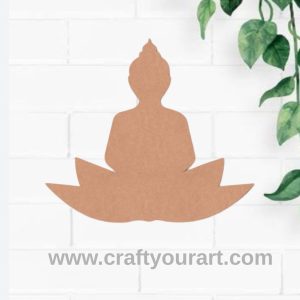 Buddha Cutout MDF Design 1