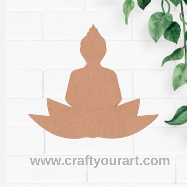 Buddha Cutout MDF Design 1