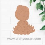 Baby Buddha Pre Marked MDF Design 3