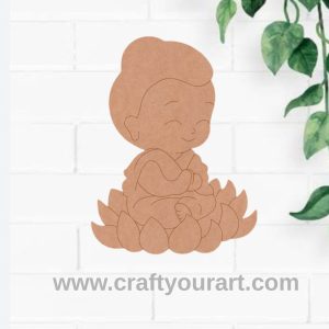 Baby Buddha Pre Marked MDF Design 3