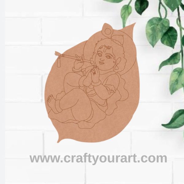 Krishna Ji Radha Pre Marked MDF Design 44