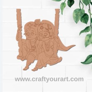 Krishna Ji Radha Pre Marked MDF Design 1