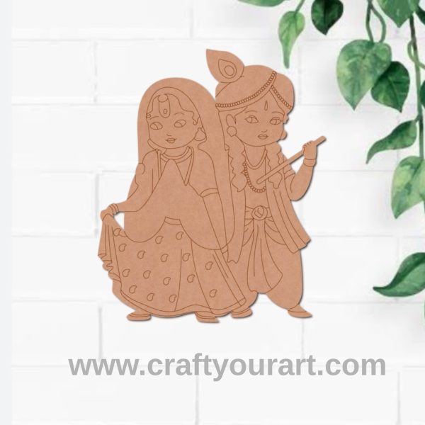 Radha Krishna Pre Marked MDF Design 2