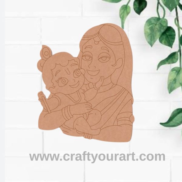 Devaki Bal Krishna Pre Marked MDF Design 1