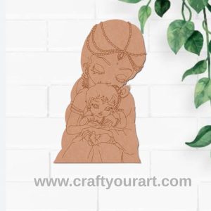 Woman With Child Pre Marked MDF Design 1
