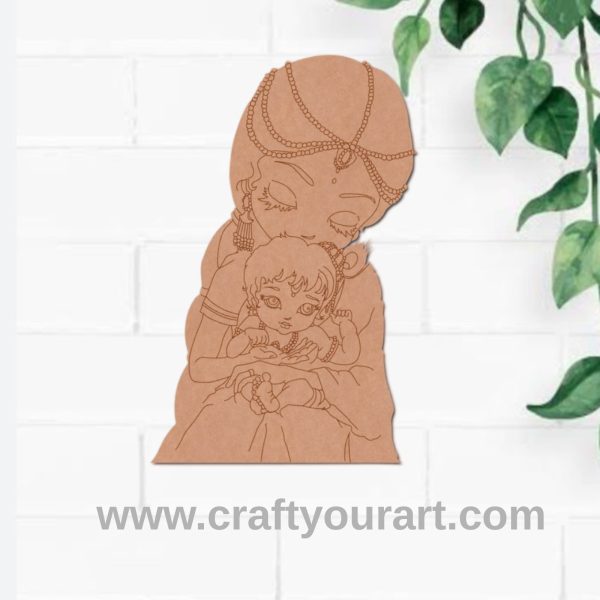 Woman With Child Pre Marked MDF Design 1