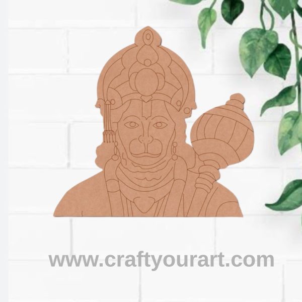 Hanuman Ji Pre Marked MDF Design 1