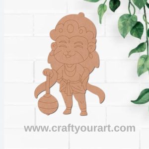 Hanuman Ji Pre Marked MDF Design 3