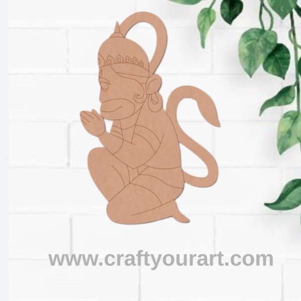 Hanuman Ji Pre Marked MDF Design 10