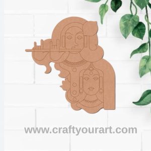 Radha Krishna Pre Marked MDF Design 3