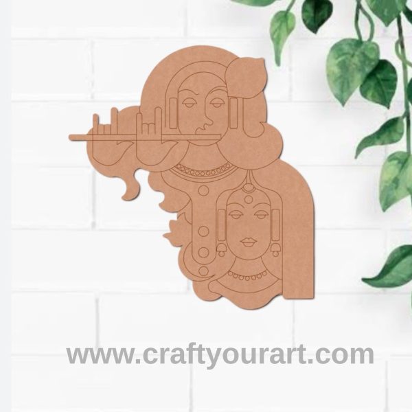Radha Krishna Pre Marked MDF Design 3