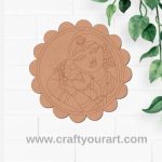 Yashoda And Krishna Pre Marked Base MDF Design 1