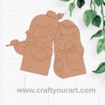 Radha Krishna Pre Marked MDF Design 4
