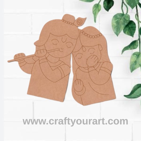 Radha Krishna Pre Marked MDF Design 4