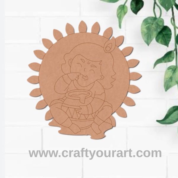 Krishna Ji Pre Marked MDF Design 9