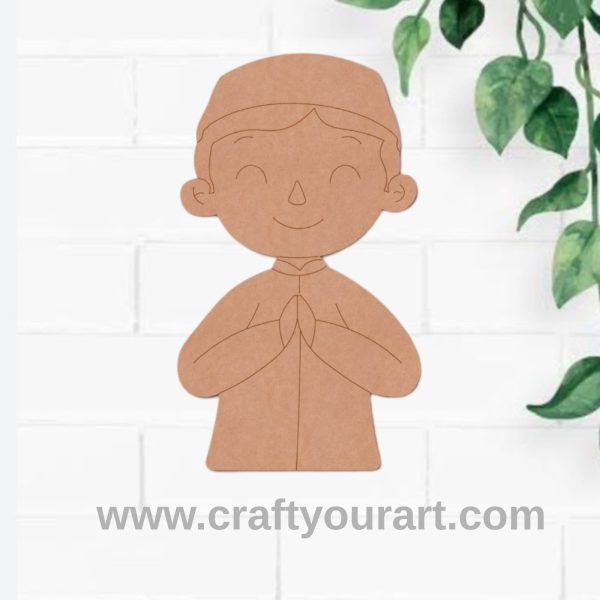 Muslim Boy Pre Marked MDF Design 1