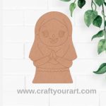 Muslim Girl Pre Marked MDF Design 1
