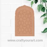 Islamic Pattern Mehrab Pre Marked MDF Design 1