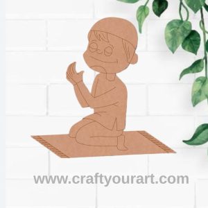 Muslim Man Praying Pre Marked MDF Design 2