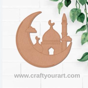 Moon Mosque Islamic Base Pre Marked MDF Design 2