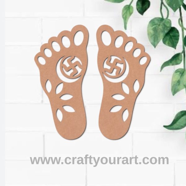 Lakshmi Paul Feet Cutout MDF Design 2