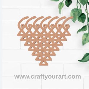 Saraswati Yantra Cutout MDF Design 3